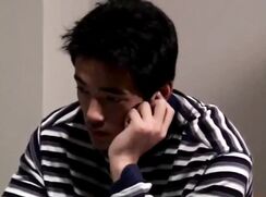 Asian boy cums twice