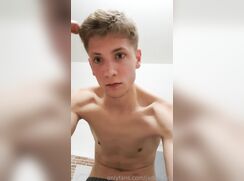 Jaden cums in bathroom