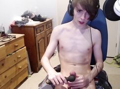 Cam Twink Vibrator Dick Cock Cum