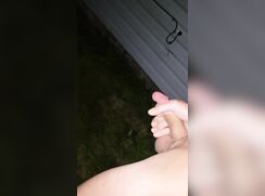 [ABX][6][140] - Risky public cum on side of the house in view for all neighbors...
