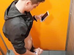 Spied jerking off