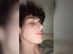 brunette Snapchat boy jerks off and cums