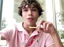 Cute Teen wanks inside a public toilet