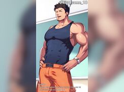 Muscle man fucked by his student