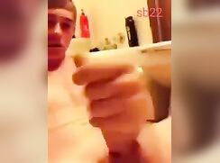 Cute Boy Jacks and Nuts in Tube Sexy Porn