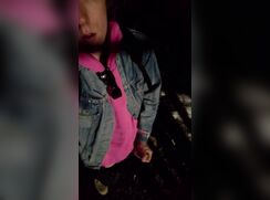 [ABX][6][199] -  Masturbating my small cock outdoors and eating cum