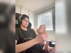 Str8 Gamer Gooning with his toy