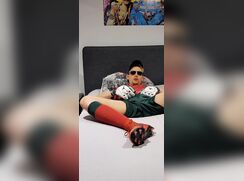 [ABX][6][202] - 18 Soccer boy wanks and cums over his soccer shoes