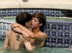 Hot-tub twink couple sex gay porn videos