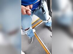 boys offloading on the tram guys gay porn tube
