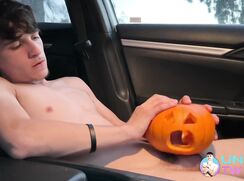Jay Magnus solo pumpkin car oral porn