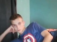 18yo american college twink shows off dick and ass on cam