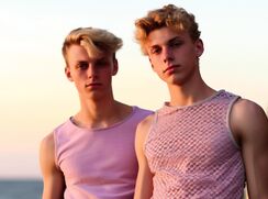 Rubax Video - Barbie Vibes GAY Twink & Twin Boys in Pink Tank Tops Steal the Show ❤️
