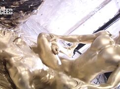 Gold Paint Makes Japanese Twinks Go Wild