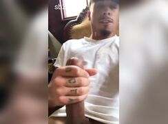 Sexy Straight Latin Tatted Boy Jacks and Nuts Twink Porn