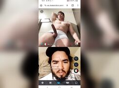 Muscle boy cums multiple times on random webcam PART 1