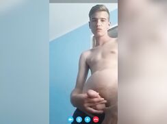 gorgeous five blondes guys jerking hot off