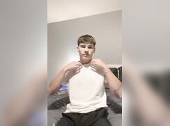 hot straight twink stroke and cum