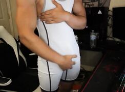 sexy wrestler stroke on cam +cum 4