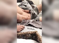 Baited Boy Piss Wank In Boxers