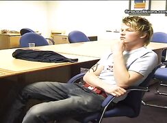 Blond James Heling hands