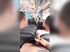 Sabian: Boy cums on bus passengers public twinks porn