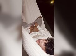cute curly blonde on bed wanking show off cam boys porn