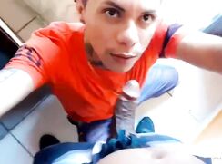 oral on a straight street guy