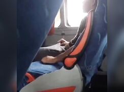 Get caught Jerking off on the public transport