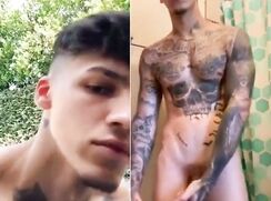 sexy tattoed tiktoker on tiktk and cam boys porn expoused nude