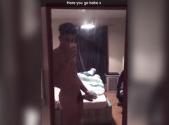cute fit guy snapchating jo