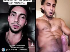 Bro tells to control desires and then proceeds to jack and cum