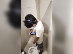 public toilet wank caught porn