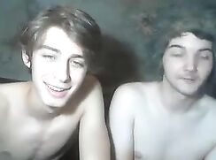 Beautiful friends jerk off together