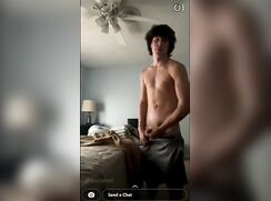 cute strip reveals his big meat