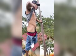 Latino Piss From Up High