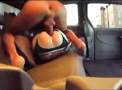 twink bottom nailed by huge cock in backseat