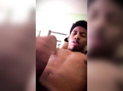 [ABX][6][417] - Cute young black lad at webcam jackers