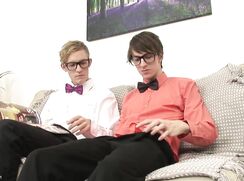 Nerds couple couch sex gay porn videos