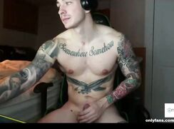 Cute, Big Nipple Tattooed Twunk Cums Gay Porn Tube