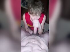 Boy cums two times on boys face