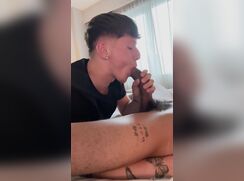 Sexy parker with big dick letting a friend ride him