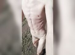 [T106]-[02] - PT 2 - Young skinny twink running naked outdoors - 2