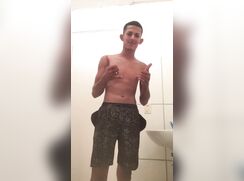 Latin big cock showing cam porn bathroom