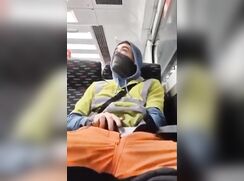 DUTCH TWINK JERKS OFF IN TRAIN