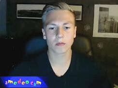 Blond Very Sexy Guy wanks and cums - AI Enhanced