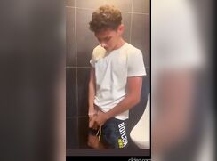 Straight boy shows his dick