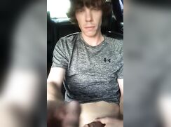 Thomas wanking in car