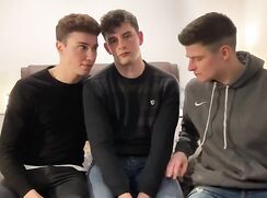 3 college guys record initiation gay porn tube