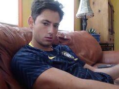 SOCCER BOY SHOOTS A LOAD